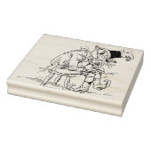 座っているかかしイラストレーションアートスタンプ ラバースタンプ (スタンプ)