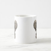 座っているかわいいベビー象の子牛 コーヒーマグカップ (中央)