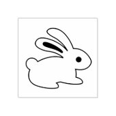 座っているウサギの色を私 ラバースタンプ (インプリント)