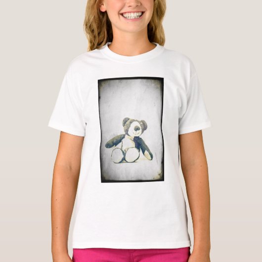 座っているテディベア... Tシャツ (正面)