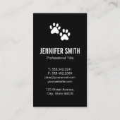 座っているブルドッグ 名刺 (裏面)