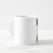 座っている人魚のマグ コーヒーマグカップ (正面左)