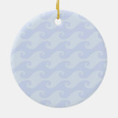 座っている人魚の青 セラミックオーナメント (裏面)