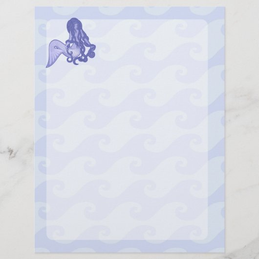 座っている人魚の青 チラシ (正面)