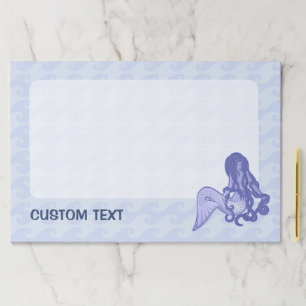 座っている人魚の青 ペーパーパッド