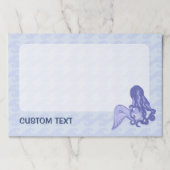 座っている人魚の青 ペーパーパッド (正面)