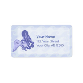 座っている人魚の青 ラベル