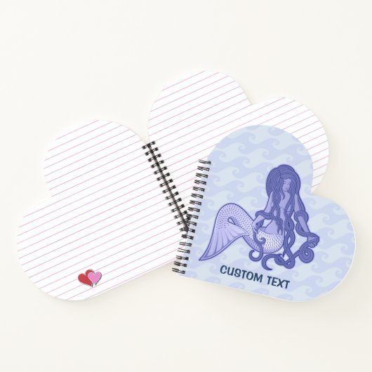 座っている人魚ブルー ノートブック (内部)
