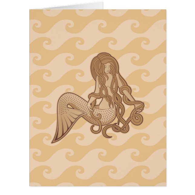 座っている人魚 (正面)