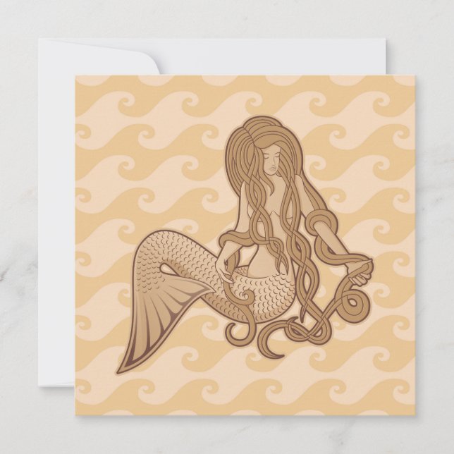 座っている人魚 (正面)