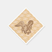 座っている人魚 スタンダードカクテルナプキン (角)