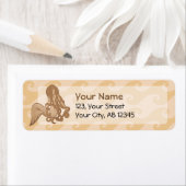 座っている人魚 ラベル (インサイチュ)