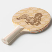 座っている人魚 卓球ラケット (正面アングル)