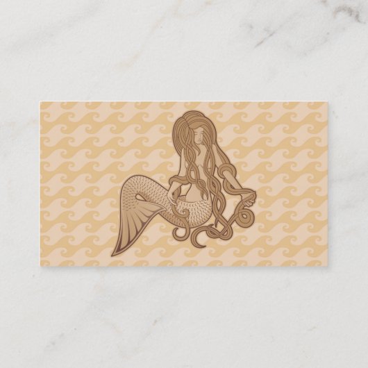 座っている人魚 名刺 (裏面)