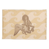 座っている人魚 枕カバー (裏面)