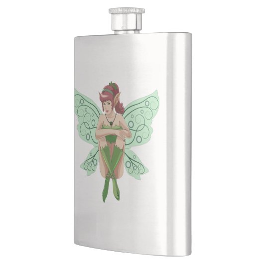 座っている妖精 フラスク (左)