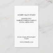 座っている犬 |動物のグルーミング 予約カード (裏面)