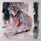 座っている狼2000 ポスター (正面)