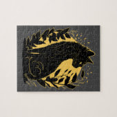 座っている猫 ジグソーパズル (横)