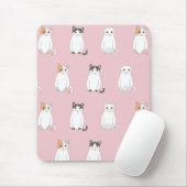 座っている猫 マウスパッド (マウス)