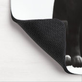 座っている黒猫のマウスパッド マウスパッド (コーナー)