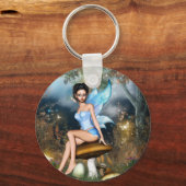 座ってかわいらしいる キーホルダー (正面)