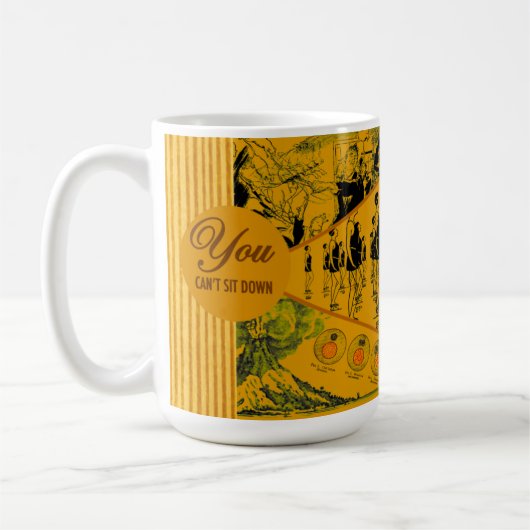 座ってはいけない コーヒーマグカップ (左)