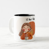 座ってコーヒリラックスーマグ ツートーンマグカップ (正面左)