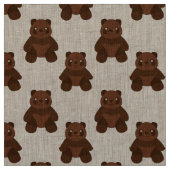 座ってテディベア ファブリック (見本)