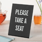 座って下さい 台座サイン (インサイチュ)