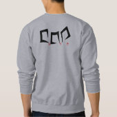 座って下さい、締めて下さい スウェットシャツ (裏面)