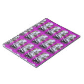 座って人魚パープルノート ノートブック (左側)