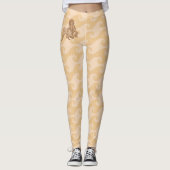 座って人魚ベージュ レギンス (正面)