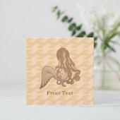 座って人魚ベージュ 招待状 (スタンド正面)