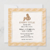 座って人魚ベージュ 招待状 (裏面)