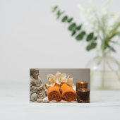 座って仏瞑想的スパシーンクラフト 名刺 (スタンド正面)