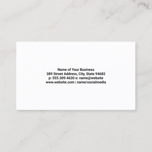 座って芝刈り機 | Grass名刺 名刺 (裏面)