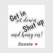 座って黙って入つるる シール (シート)