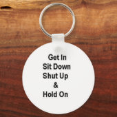 座って黙って待つ キーホルダー (正面)