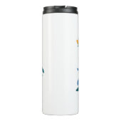 座っカラフルているパンダベアーマティインスパイアスの名前 タンブラー (裏面)