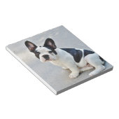 座っフランスのたブルドッグ ノートパッド (アングル)