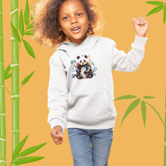 座っモダンてカラフルいるパンダ熊