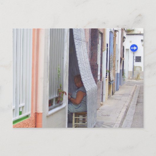 座っ考えるて。 ポストカード (正面)