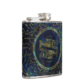 座の魚座〔占星術の〕十二宮図金ゴールドアワビ フラスク (右)