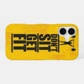 座らないで、Get Fit _iphone case iPhone 16ケース (裏面横)