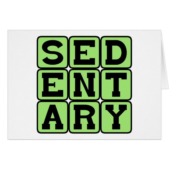 座り続ける怠惰なライフスタイル (正面横)