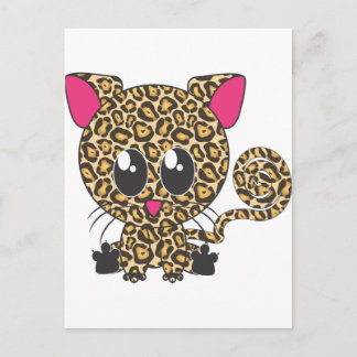 座るジャガー ポストカード