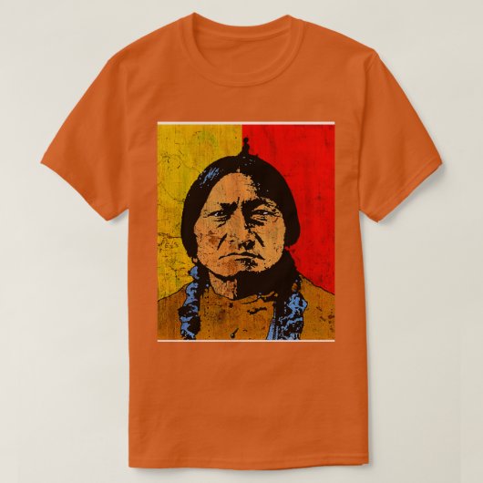 座るブルグラフィック(2) Tシャツ (デザイン正面)