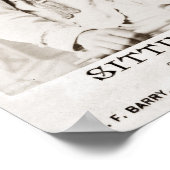 座るブルポスター ポスター (角)