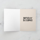 座るブルラコタリーダー誕生日カード カード (内部)